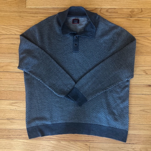 Untuckit Sorensen Men’s 100% Merino Wool Sweater - Picture 8 of 10